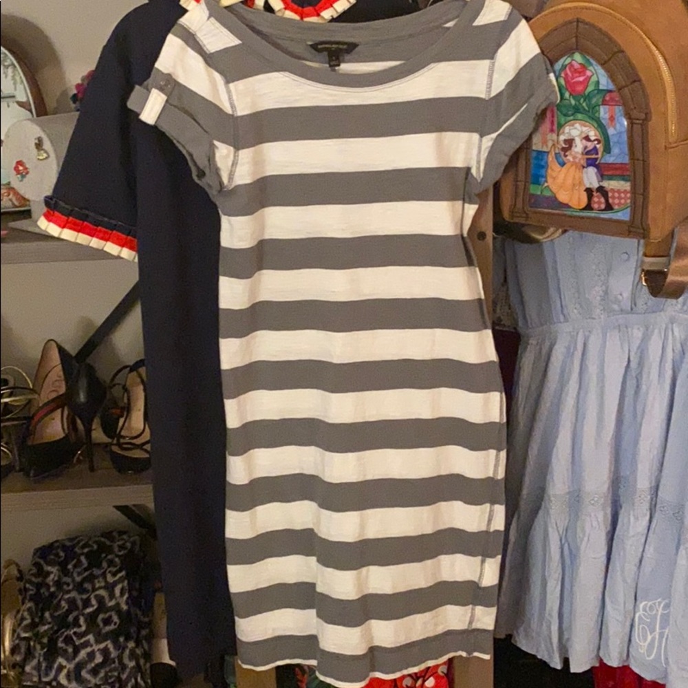 Banana Republic Striped Fitted Dress